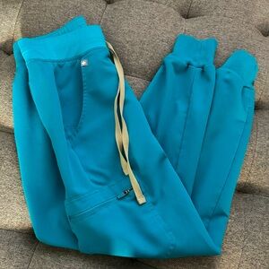 Figs XXSP teal zamora joggers
